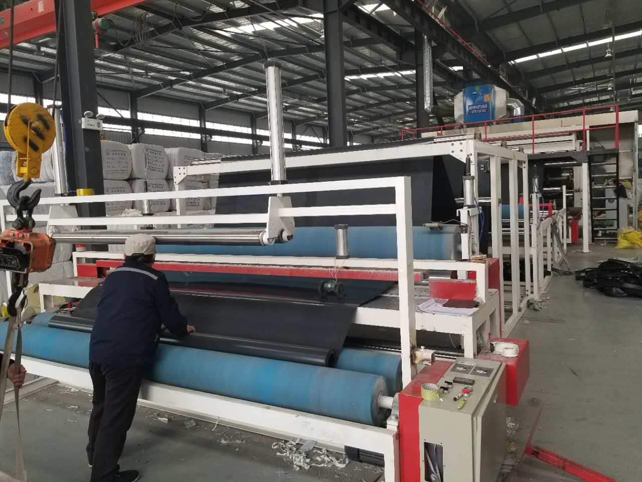 Biaxial Plastic Geogrid workshop production Biaxial Plastic Geogrid workshop production